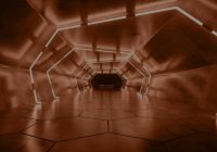 Túnel com luzes